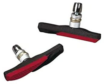Mounty Unisex – Bremsschuhe für Erwachsene – 1244PRO – Schwarz/Rot – Einheitsgröße