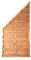 Lasierter Zaun Sichtschutz/Lamellenzaun Im Maß 90 x 180 auf 90 cm (Breite x Höhe) aus Kiefer/Fichten Holz, druckimprägniert Rostock