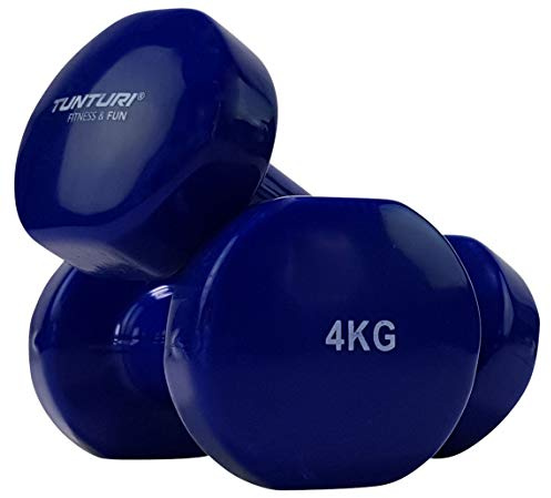 Tunturi Kurzhantel Vinylbeschichtung Blau 4 kg, 14TUSFU112