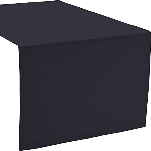 Sander Tischläufer Loft fleckabweisend schwarz Größe 50x140 cm