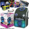 Mr Entertainer Bluetooth Home Karaoke Machine Package. Includes Party Disco Lights, Chart Hits & Kids CDG Songs and Two Mics