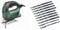 Bosch PST 700 E Compact Jigsaw with Bosch Jigsaw Blade Set (10 Pieces)