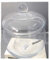 1 Dose Kristall 16cm aus klarem Glas