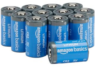 Amazon Basics, 12 batterie al litio CR2, 800 mAh, 3 Volt, lunga durata