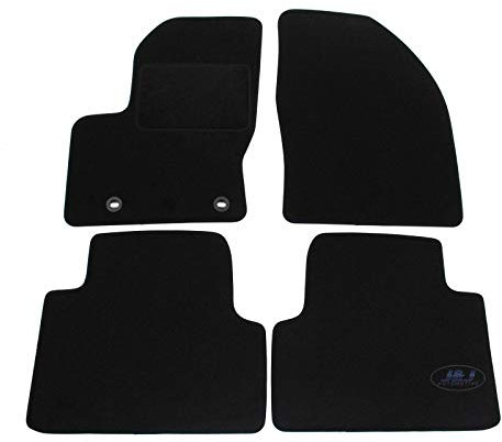 J&J AUTOMOTIVE | Velours Fußmatten Autotepiche Passend Für Focus C-Max 2003-2010, Genaue Passform, rutschfeste Untregrund, Verstärkt Im Pedalbereich