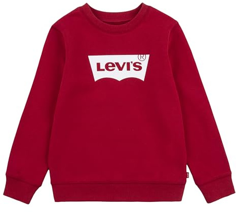 Levi's Kids -Batwing Crewneck Sweatshirt Boys, Red, 5 Years