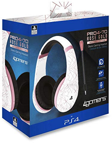 4Gamers Casque Gaming PRO4-70 (Blanc et Rose)