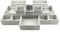 Solutionder 12 pcs Drawer Organiser Divider UK Large (Grey)