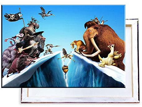 Unified Distribution Ice Age - 120x80 cm Kunstdruck auf Leinwand • erstklassige Druckqualität • Dekoration • Wandbild