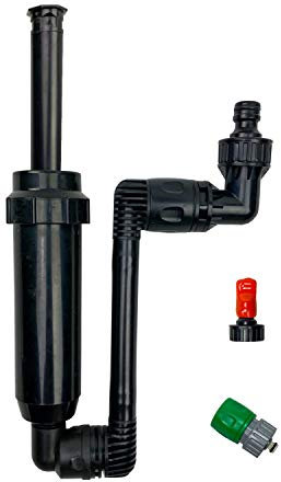 Quick-Snap In-Ground Pop-Up Adjustable Spray, Yard Sprinkler Kit for Small Rectangular Coverage (End Spray)