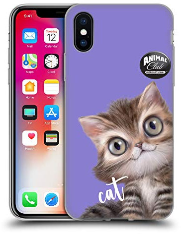 Head Case Designs Offizielle Animal Club International Persian Cat Gesichter Gelhülle [Militärischer Schutzgrad] Kompatibel Mit Apple iPhone X/iPhone XS Und Kompatibel Mit MagSafe