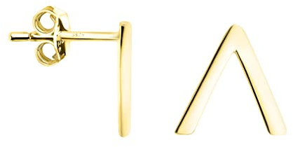 SOFIA MILANI - Damen Ohrringe 925 Silber - vergoldet/golden - Dreieck Ohrstecker - E1459