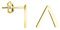 SOFIA MILANI - Damen Ohrringe 925 Silber - vergoldet/golden - Dreieck Ohrstecker - E1459