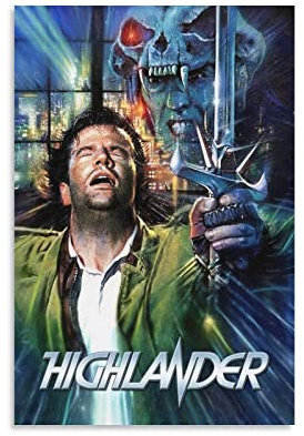 Highlander Classic Movie Poster Picture Print Wall Art Poster Painting Canvas Poster Artworks Room Aesthetic 08x12inch(20x30cm)