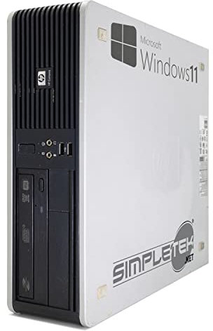 HP Desktop Computer DC7900 SFF 2.80GHz Windows 11 | 8GB RAM SSD 240GB | Interfaccia Seriale RS232, VGA, DisplayPort, DVD-ROM PC Fisso (Ricondizionato)