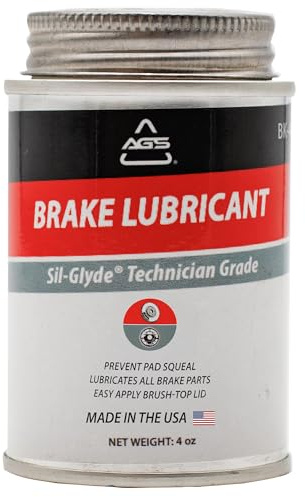 AGS Lubrifiant pour assemblage de frein à base de silicone pour éliminer les grincements de frein à disque - Résistant à l'humidité, à la chaleur, à la rouille et à la corrosion - 113,4 g