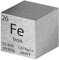 Pevfeciy 1 Inch Eisen Würfel 25,4 mm Metall Dichte Würfel reines Metall hohe Dichte Element Würfel für Element Sammlungen Labor Experiment Material Hobbys