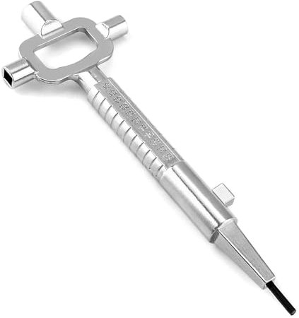 KAGUOl Chiave Universale Per Serrature, Chiave Multifunzione, Chiave di Architetto in Metallo, Passpartout Chiave con scala di misurazione, Chiave di architetto, Chiave da Cantiere per la Lunghezza