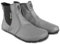 Magical Shoes Barfußstiefel Damen, Chelsea Boots, Vegane Schuhe gefüttert, Stiefel mit Reissverschluss, minimalistische Halbstiefe, Stiefeletten, Gr. 45, Grau Vegan, Lupino