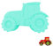 thirei Traktor Silikon, Traktor Backform,Backformen, DIY Auto Kuchenform, Kann für Kuchen, Brote, Desserts Verwendet Werden, Cyanfarben