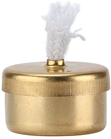 WOHPNLE Kupfer Alkohol Lampe, Mini Brenner Licht, Labor Alkohol Brenner zum Heizen, Kaffee Teebrenner Dentalalkoholbrenner fur Biologie, Chemie, Dentallaborlampe