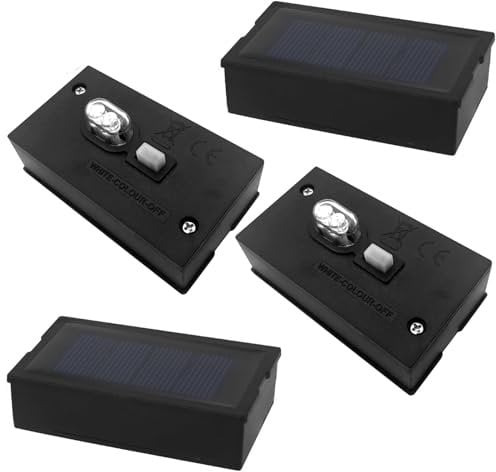 CECOMBINE 4 Pcs Solar Light Replacement Top,1.57 x 2.76 inches/ 4 x 7 cm Solar Panels for Garden Lights, Waterproof Panel Lights Outdoor, Replacement Solar Light Units Replacement Tops, Garden Pane