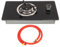 Cuisinière à Gaz RV 1 Brûleur Table de Cuisson Feu Réglable en Continu Verre trempé pour Caravane de Yacht