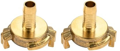 bowarepro 2 Stück Geka Kupplung 1/2 Zoll Schnellkupplung Schlauchstück aus Messing, Geka Schnellkupplung 1/2 Zoll Schlauchtülle, SYSTEM GEKA Schlauchstück mit Tülle 1/2 (13 mm)