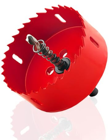 Perceuse Cloche Universelle Bimétallique 80 mm Scie Cloche HSS M42 Avec Arbre Triangulaire pour Bois PVC Aluminium Métal Inoxydable