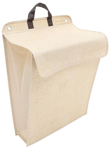 Vaguelly Wall Laundry Basket Foldable Hanging Laundry Hamper with Lid Large Wall Mounted Basket for Bathroom Bedroom Living Room and Storage