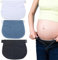 Extenseur Pantalon Ajustables, Extenseurs de Taille Ajustables pour Femmes Enceintes, Extension de Ceinture Réglable Pantalons, Bleu foncé+Noir+Blanc(3 Pièces)