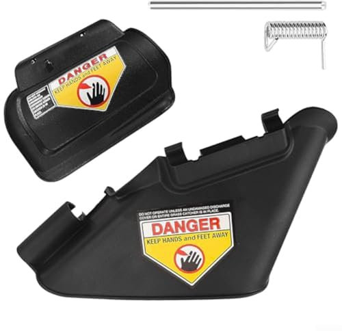 Effektive Seitenauswurfschacht und aufklappbarer Mulch zur Aufrechterhaltung eines ordentlichen Rasens, kompatibel mit 53,3 cm Schubmähern