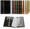 Prophila 60 Schwarze Seiten Briefmarkenalbum Einsteckbuch wattierter schwarzer Einband