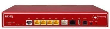 BinTec RS353j - Router - ISDN/DSL - 5-Port-Switch - ATM, GigE - an Rack montierbar Router RS353J / IP Access Router Tischgerät mit option. 19' Erweiterung inkl. VDSL2 und ADSL2+ Modem (Annex B/J, ISDN)