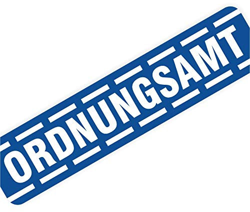 Magnetschild Magnettafel Schild Ordnungsamt 300x70 mm 0,9 mm stark haftend runde Kanten