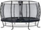 EXIT Toys Elegant Premium Rundes Trampolin - ø427cm - Mit Deluxe Sicherheitsnetz - Extra Starker und Stabiler Rahmen - Lange Federn - Rostfrei - Einfache Montage - Luxuriöse Ausführung - Schwarz