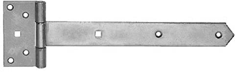 Pollmann®Baubeschläge Kreuzgehänge| Scharnier schwer, 300 mm, hell verzinkt, 2 Stück