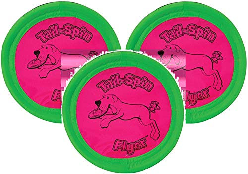 Booda (3 Pack) Aspen Soft BITE Floppy DISC Gentle Dog Toy Flyer Frisbee 7 inch