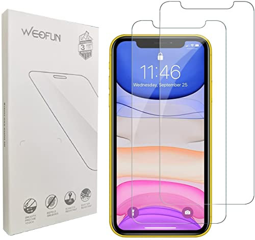 WEOFUN 2 Pezzi Vetro Temperato per iPhone X, iPhone XS, iPhone 11 Pro,Pellicola Protettiva per iPhone X, iPhone XS, iPhone 11 Pro [Durezza 9H,Anti-Scratch,Anti-Impronte, Facile da Pulire]