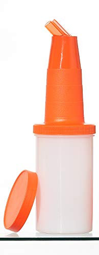 Garnet 6000-A Speed Flasche 1 Liter – Behälter für Säfte und Sirup – 1 Stück – Die Dose ist mit Verschlusskappe ausgestattet – Made in Italy, Kunststoff, Orange