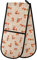 RXYY Doppelt Ofenhandschuh Niedlich Tier Fuchs Stelle Muster Hitze Beständig Gesteppt Baumwolle Küche Topflappen Lange Ofenhandschuhe für Kochen Backen Grillen