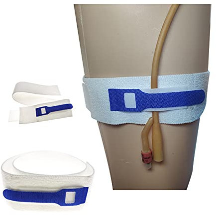 Soporte para pierna para catéter, correa médica antideslizante para catéter urinario, suministros para incontinencia urinaria (3 piezas)