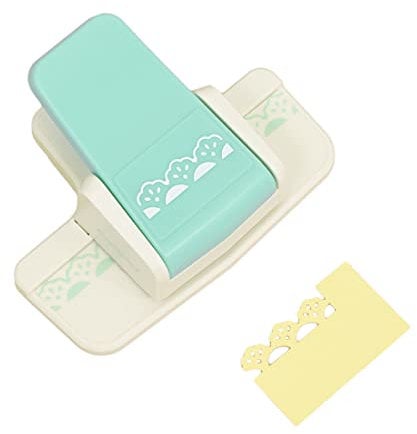 Craftelier Pressure Lever Punch for Making Decorative Shell-Shaped Edges on Paper and Card, Die-Cut, Perfect for Scrapbooking and Crafts