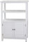 Grafelstein Schrank Hamptons weiß mit Lamellen Regal Schrank Strandhaus Long Island