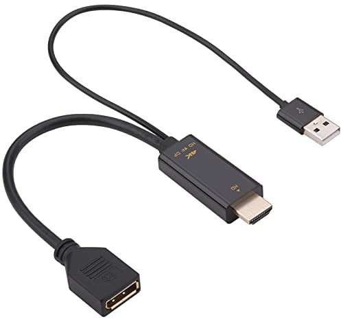 RGBS Cavo HD to DP compatibile HDMI + USB 2.0 maschio a DP femmina cavo adattatore 4K/60Hz uscita cavo adattatore per computer desktop/laptop