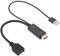 RGBS 4K 60Hz HDMI Male to Displayport Male/Female Adapter Cable with USB Power for TV l für Desktop/Laptop
