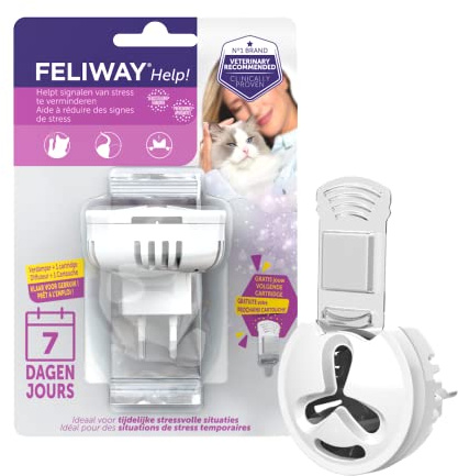 FELIWAY® Hilfe! 1 Verdampfer + 1 Patrone (7Tage) - Ideal für Ihre Katze bei vorübergehend stressigen Situationen