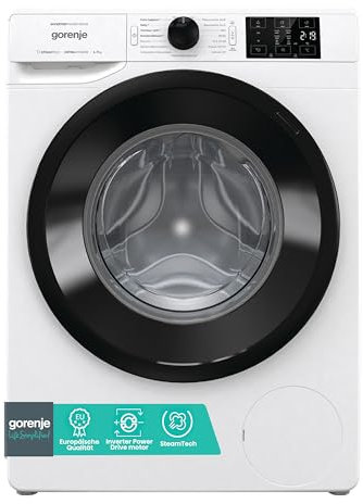 Gorenje WAM 74 AP Waschmaschine mit Dampffunktion / 7 kg / 1400 U / 16 Programme/AquaStop/Inverter PowerDrive Motor/Edelstahltrommel/Kindersicherung/EEK A/weiß