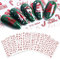9 Blätter Nagelsticker Weihnachten, Nagelsticker Selbstklebend Glitzer 3D, Nailart Sticker Gelnägel, Nagel Stickers Sexy, Nail Sticker Aesthetic, Weihnachten Dekoration Nikolaus DIY Art Nagelaufkleber