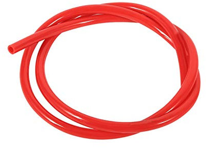 4.5mm Fuel Hose, Colorful 1M 4.5mm Rubber Fuel Hose Gas Oil Hose Fuel Line Petrol Hose Tube Pipe for Motorcycle Dirt Pit Bike ATV(Red) red Fuel Lines ATV Gas line red Fuel Hose taotao 110cc ATV Parts